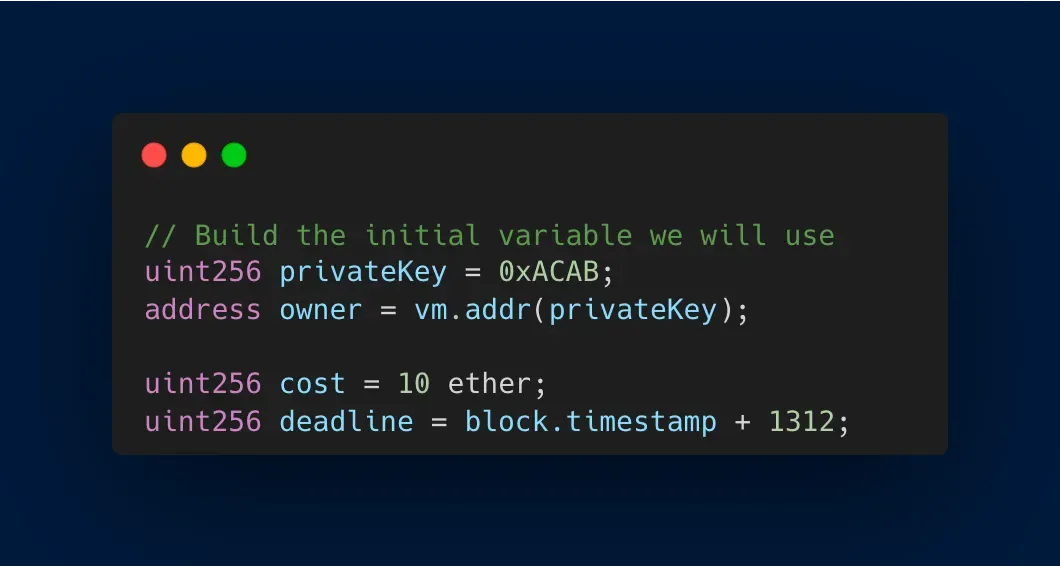 Define each variable