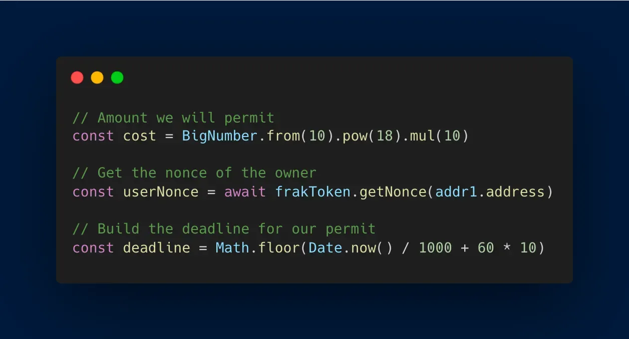 Define each variable