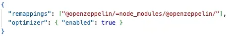 remapping.json used by mythril for each run